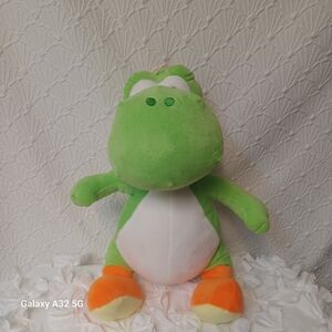 Siper Mario  Green and Orange Dinosaur Plush Toy